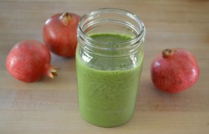 Pomegranate green smoothie